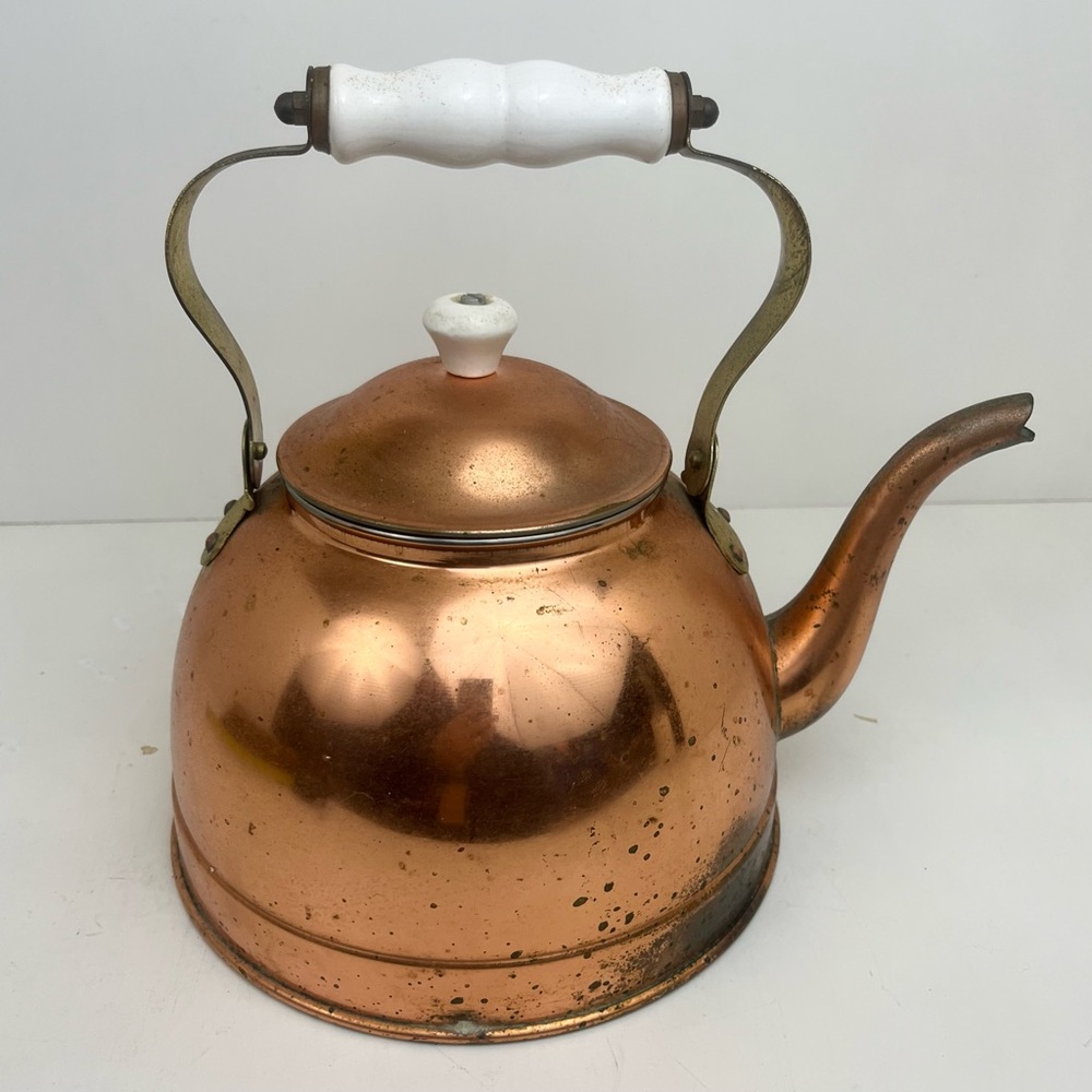 The Cellar Vintage Copper Hand Crafted Patina Tea Kettle